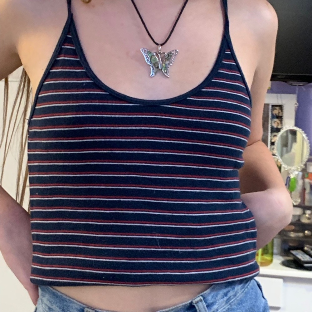 Stripped Brandy Tank🧢